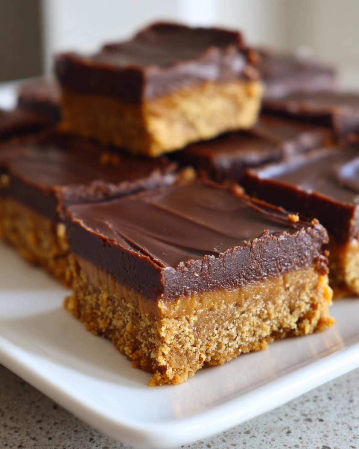 Easy No-Bake Peanut Butter Chocolate Bars - Other 2